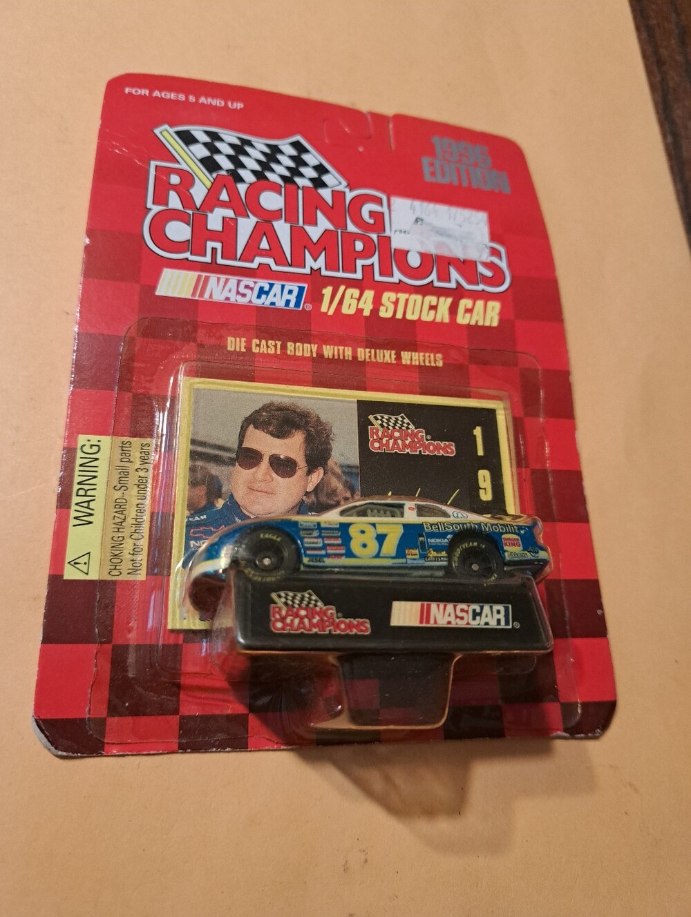 Vintage 1996 Racing Champions NASCAR Joe Nemechek 87 BellSouth Diecast Race Car
